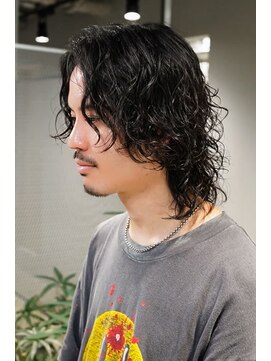 レクタ(RECTA) メンズミディアムグランジパーマ