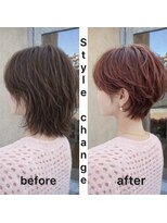 エイミーバイアフロート(amie  by afloat)&nbsp;ミディアムから一気に垢抜け。大人のショートチェンジ