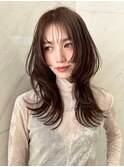 お洒落レイヤーカットハッシュカット国分寺韓国ヘア