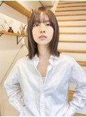 ミディアムレイヤー/くびれミディアム/レイヤー/ベージュ