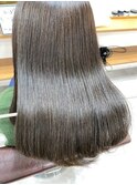 くびレイヤー グレーベージュ 白髪染め 白髪ぼかし 髪質改善