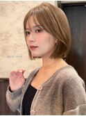 ☆春日☆ニュアンスウルフワンホンレイヤーダークブルーボブ43