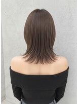 カバーヘア ブリス 志木南口駅前店(COVER HAIR bliss)&nbsp;切りっぱなし/ミディアムレイヤー/オリーブベージュ/小顔p志木