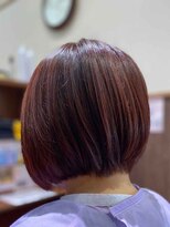ショウ(Syow)&nbsp;パサつき・多毛解消！艶チェリーブラウン×小顔ボブ