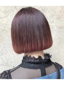 ローグ(LOGUE) 【LOGUE】ローズパープル×ミニボブ