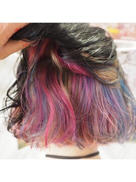 ヘアーサロン オリガミ(Origami) パロディユニコーンカラー