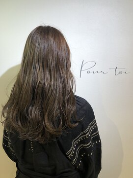 プールトワ(pour toi) 【立体感と透明感！】ハイライト×アッシュベージュ