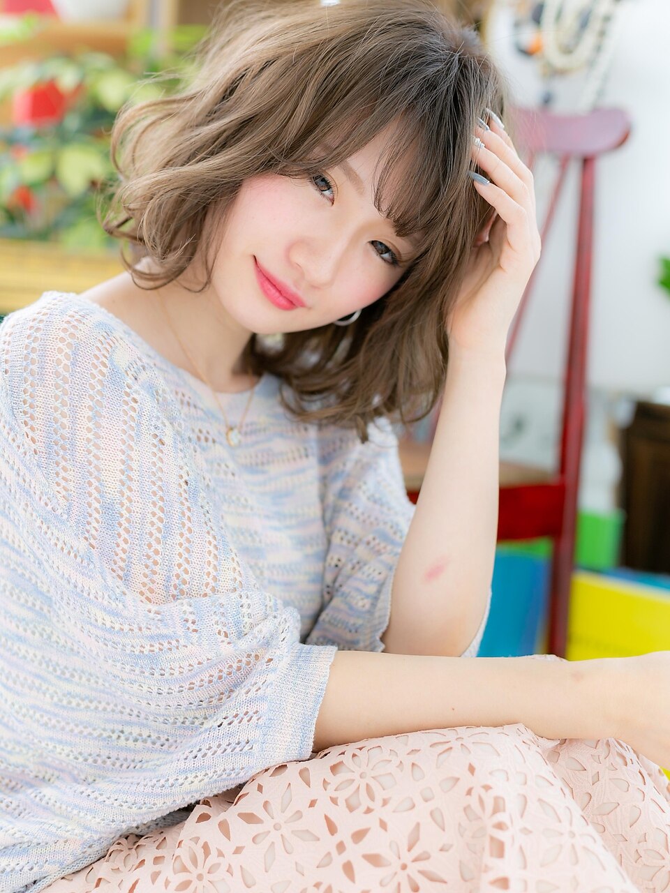 色っぽい♪くせ毛風無造作ふわミディf戸田公園20代30代40代