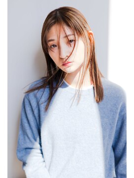 アル(AL) 【AL】宮内走 ぱっつんセミロング/ハイライト/オレンジブラウン
