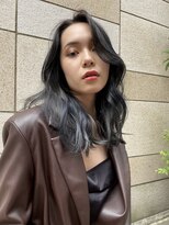 ノラキチジョウジ(NORA KICHIJOJI)&nbsp;#レイヤーカット#流し前髪#透明感カラー#黒髪#外国人風カラー