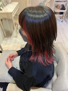 ナンバー ユアイロ 川崎(N° uairo) 【末安】黒髪に映えるインナーカラー/川崎駅西口徒歩5分