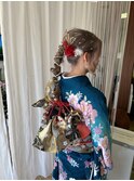 着付け、アップ