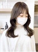 韓国前髪顔周り×美髪レイヤー[横浜/縮毛矯正/前髪縮毛矯正]