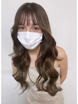 ヘアー アレス(hair ales) ●シールエクステ ミディアム→ロングハイレイヤー