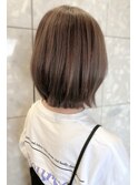 20代30代40代ミニボブショコラアッシュ透明感小顔ブリーチなし