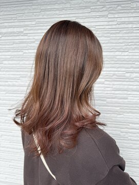 ビレール(B.r_l) ピンクベージュ×裾ピンク