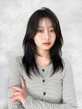 メゾンドイギー(MAISON de IGGY) 美髪エアリーロング暗髪グレージュカラーレイヤーカット