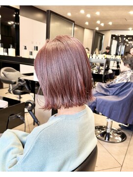 ハルキ ミナト ジャパン オオサカ(HARUKI MINATO japan OSAKA) 外ハネボブ 20代30代40代ヘア 小顔 大阪ボブ 梅田