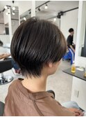 丸みショートくびレイヤー愛されショートボブ小顔似合わせ30代