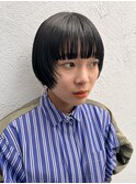 マッシュショートとナチュラルストレート