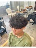 中野波巻きスパイラルパーマ