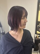 スウィープ 札幌大通(sweep)&nbsp;大人可愛い◎ラベンダーピンクボブ