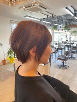 グランデュール 東静岡池田店(GRANDEUR)&nbsp;東静岡ショートボブくびれショートイルミナカラー顔周りレイヤー