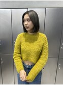 赤み消し透明感カラー/タッセルボブ
