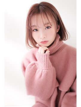 (chezlamour/市川)大人ボブ×ピンクベージュスタイル♪