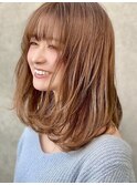 ゆるふわ軽レイヤー 大人かわいい