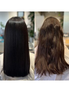 レアビーチ(Lea Beach) 【プレミアム】カット+髪質改善ストレート+潤艶☆水素 Tr