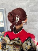 成人式ヘアアレンジ ＋ 着付け