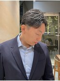 ツーブロック・コテ巻きパーマ