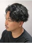 逗子葉山シャドウパーマメンズパーマ波巻きパーマ眉毛サロンY14