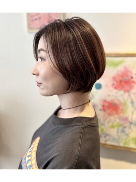 ヘアーエージェ(Hair Etger) ショートボブ/クレージュ