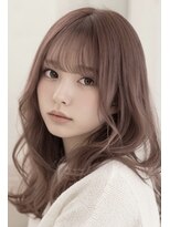 ヘアーエボリューション 柔らか透明感のピンクベージュレイヤー