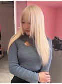 抜きっぱなしブロンド/ブロンド/顔周りレイヤー