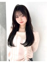 カシュカシュ 表参道(cache cache)&nbsp;薄め前髪顔まわりレイヤーカットシースルー前髪ハッシュカット