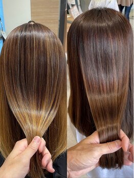 アーティック ヘア ディーヴァディーヴォ テスタ(ARTIC HAIR DIVA DIVO TESTA)の写真/<各務原エリア*名鉄新鵜沼駅徒歩３分>低ダメージで自然なストレートに♪［岐阜/各務原/犬山/縮毛矯正］