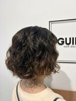 ギルド 東久留米店(GUILD)&nbsp;ゆるふわパーマボブで抜け感スタイル