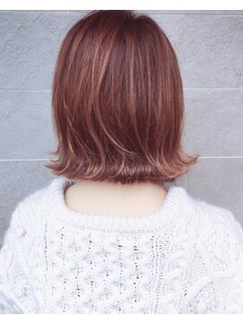 フォルメージ(formage) 外ハネボブ×アプリコットオレンジ