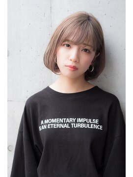 ラミ(L'ami) 【東 純平】ことりベージュ ラフ 小顔 ボブ