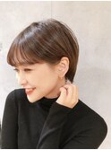 簡単スタイリング小顔ショートヘア