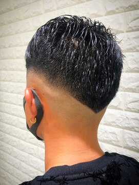 ビンゴ(BINGO) ba27ツーブロック刈り上げアップバングウルフスタイル2wayバング