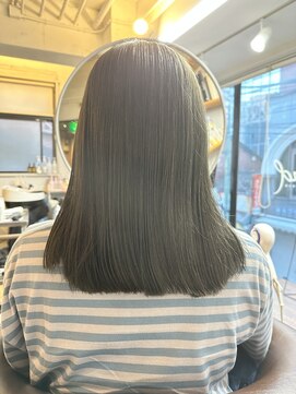 ア セカンド 清藤美容室第弐號(a sekand) オリーブグレージュカラー