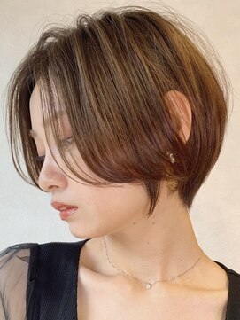 ロンドブルーム 天神大名店(Lond Bloom) 大人ショートボブ丸みショートカットマッシュショート前髪なし