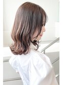 くびれ小顔ミディアム◎傷まないシークレットハイライト