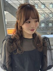 20代30代40代 レイヤーカット 前髪 韓国ヘア パーティーセット