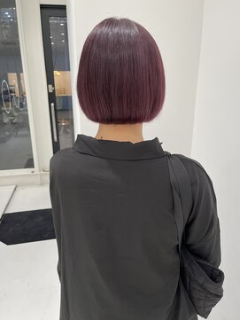 ハイブ 金沢(Hive) ブリーチボルドーラベンダーブラウン透明感カラー美肌カラー