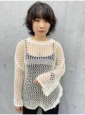 mash short × perm  hair *